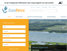 Tablet Screenshot of europarcsverkoop.nl